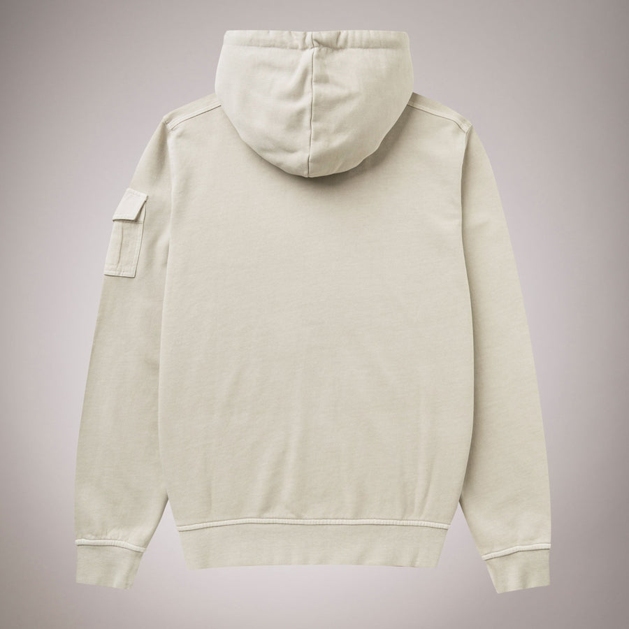 Sweatshirt with zip and hood 100% cotton