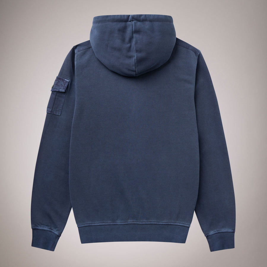 Sweatshirt with zip and hood 100% cotton