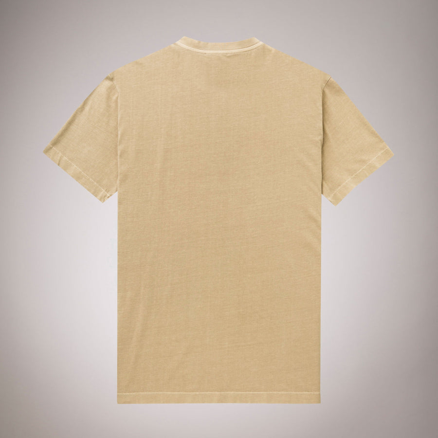 T-Shirt Serafino con Logo Piccolo 100% Cotone