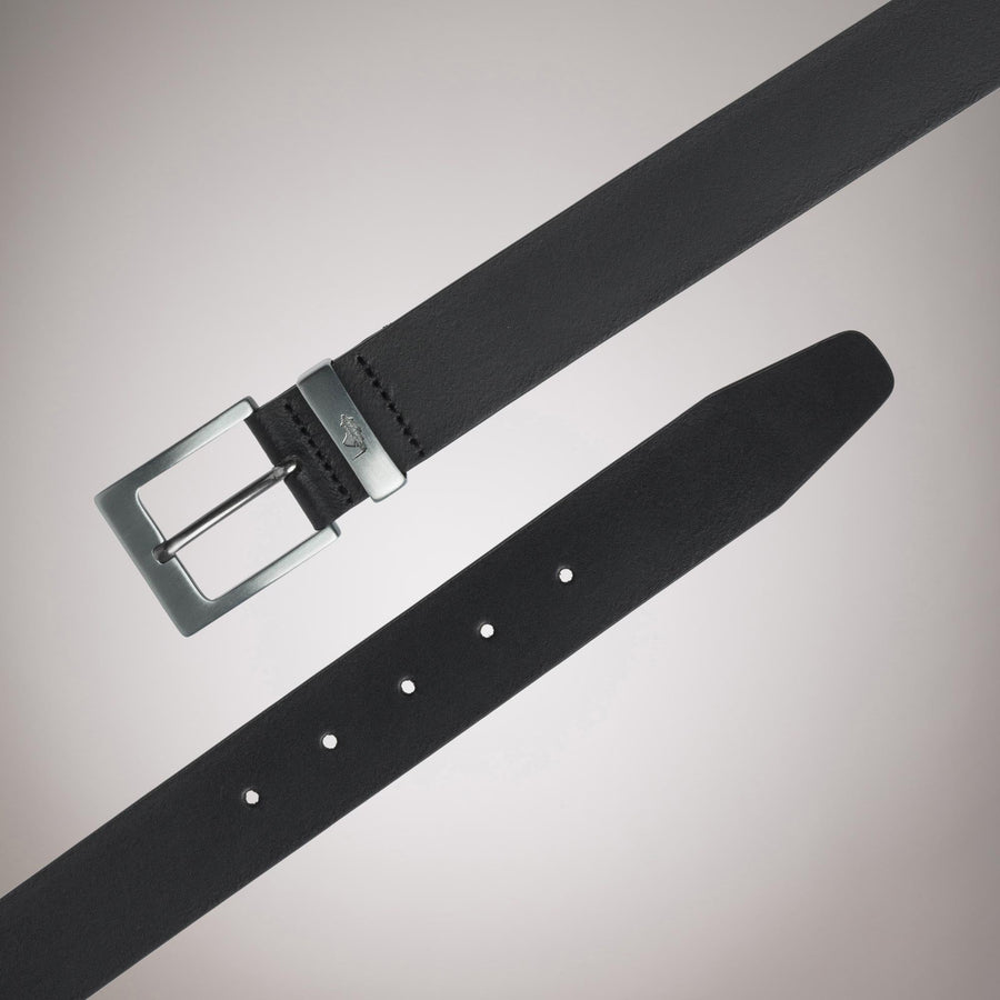 Waxed leather belt
