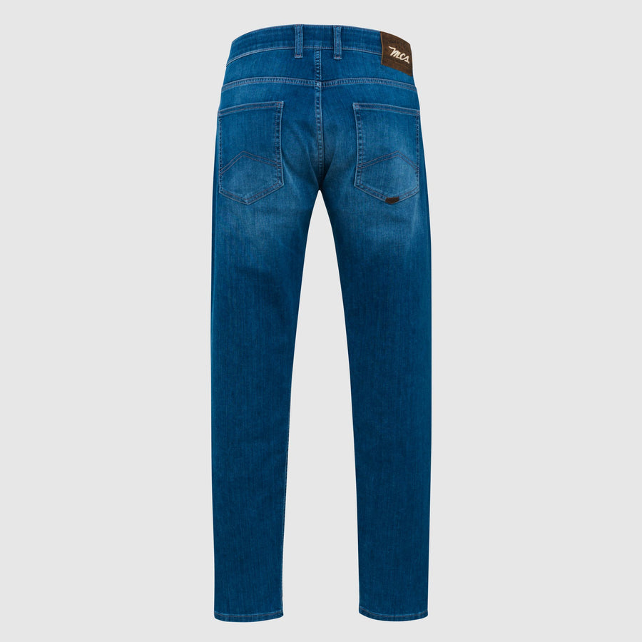 Five-pocket light denim jeans