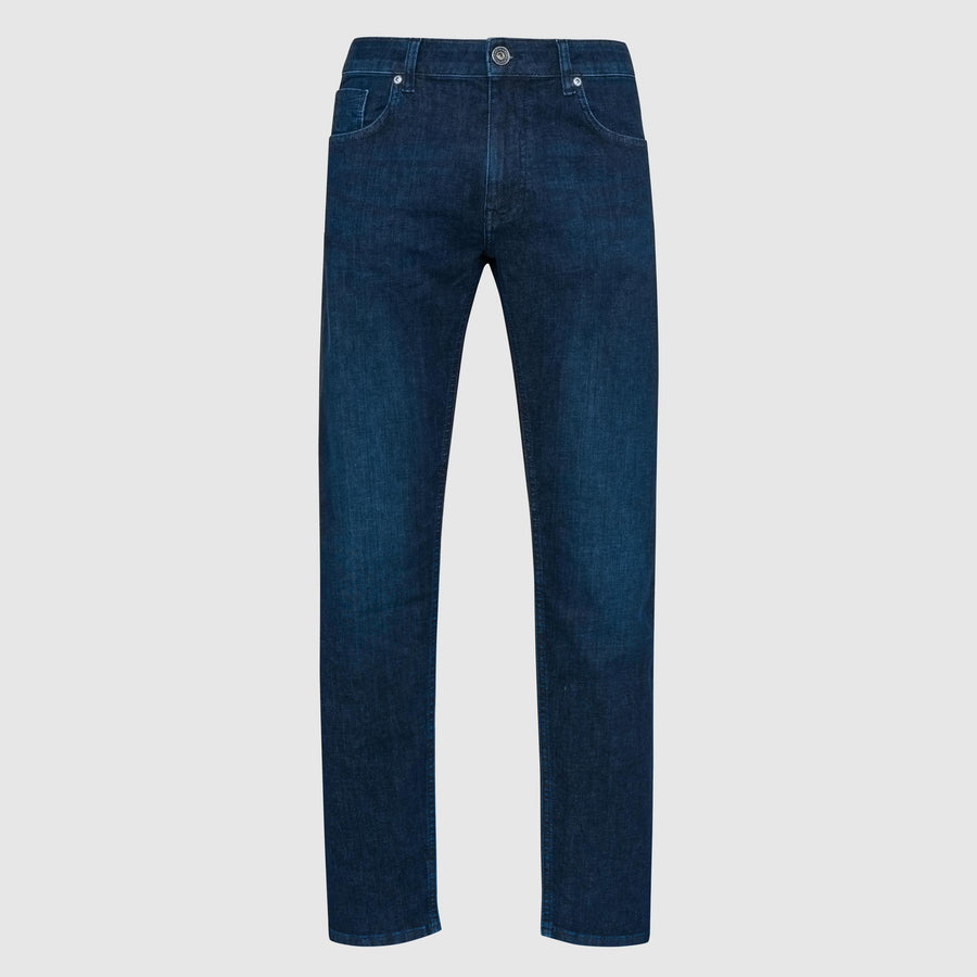 Five-pocket light denim jeans