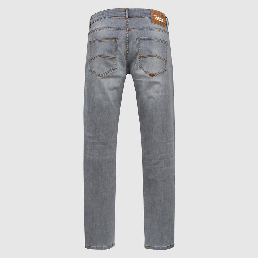 Cinque tasche in denim grigio
