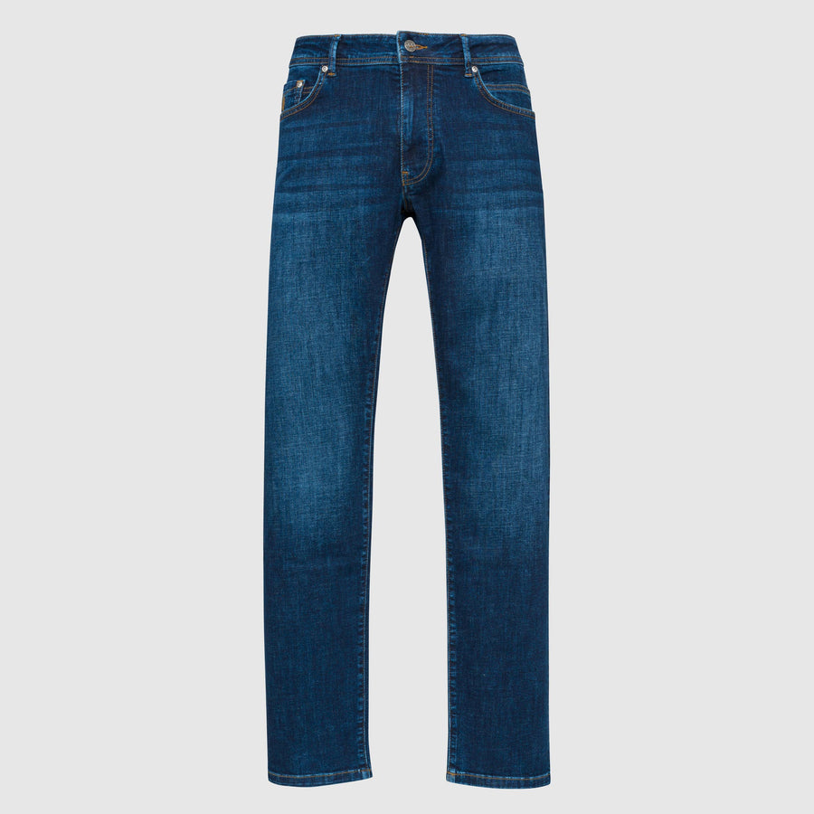 Jeans cinque tasche lavaggio medio scuro