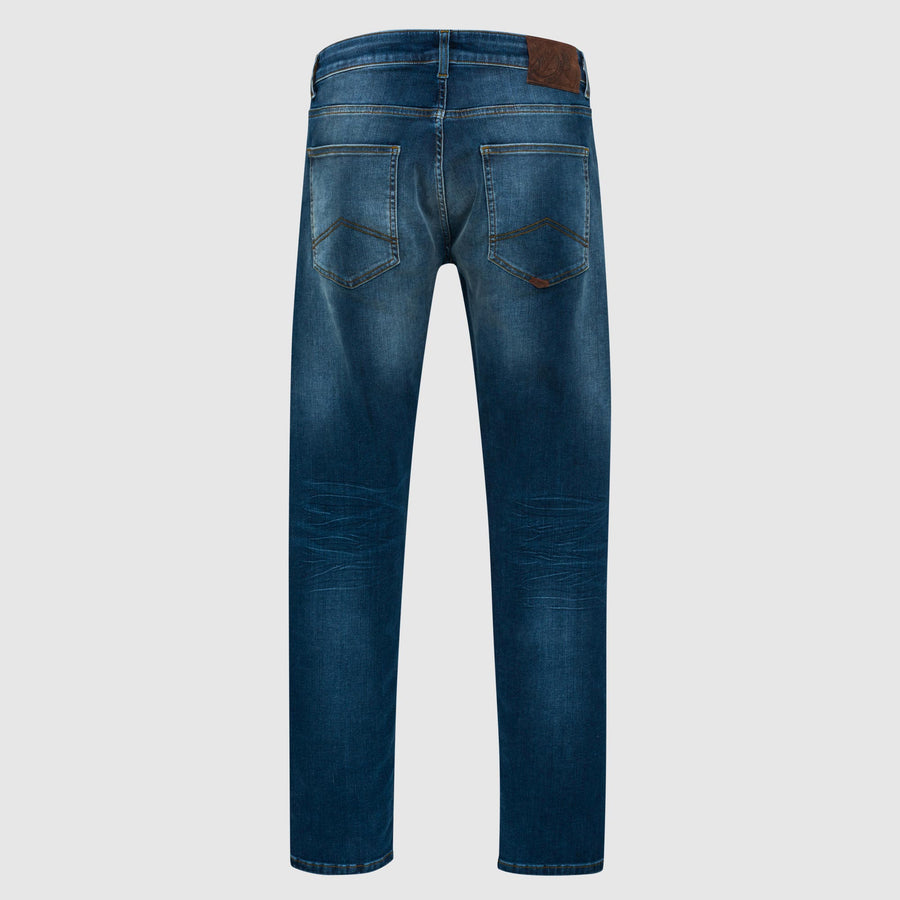Five-pocket stretch denim jeans