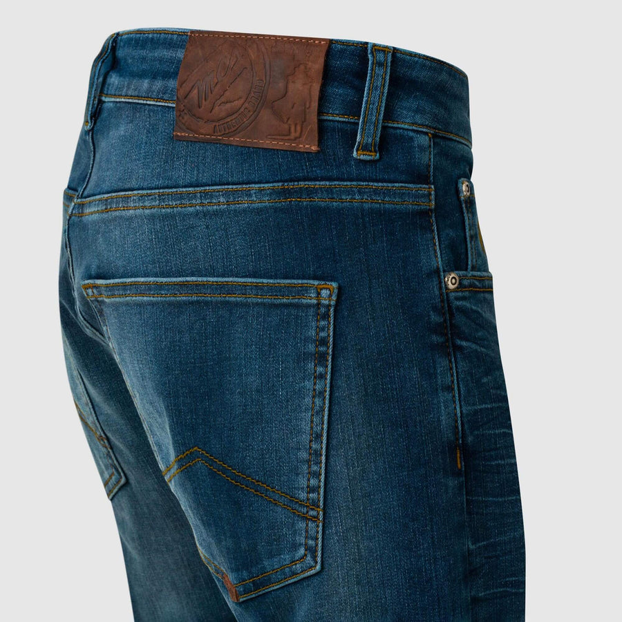 Cinque tasche in denim elasticizzati