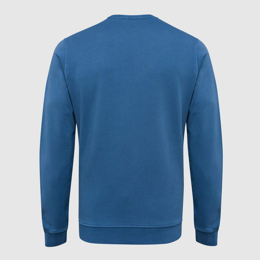 Antiqued-effect crew neck sweatshirt