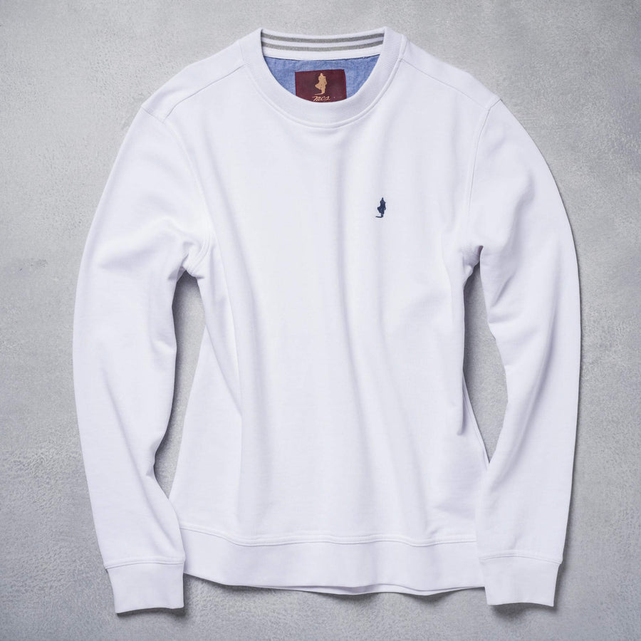 Solid colour crew neck sweatshirt
