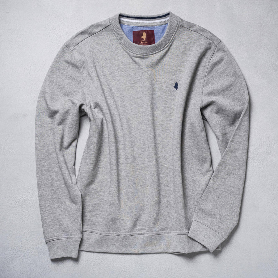 Solid colour crew neck sweatshirt