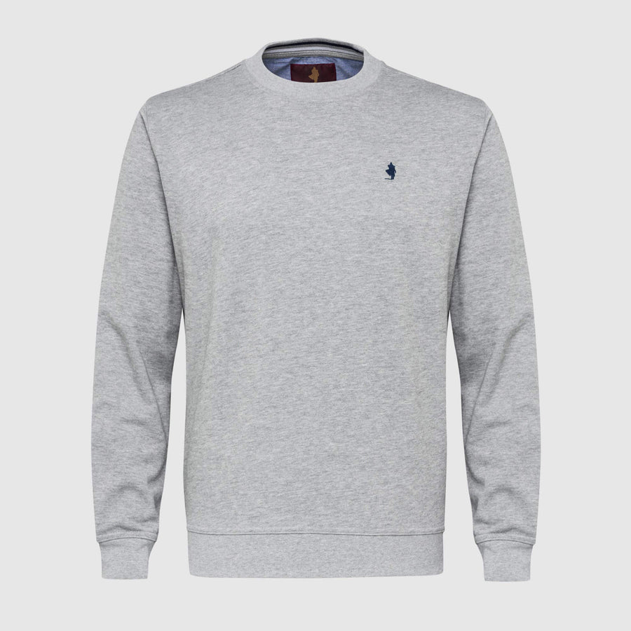 Solid colour crew neck sweatshirt