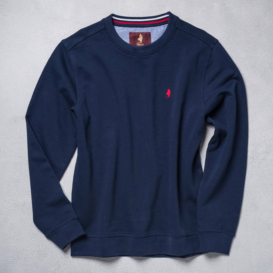 Solid colour crew neck sweatshirt