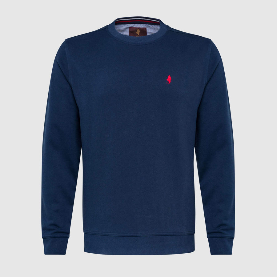 Solid colour crew neck sweatshirt
