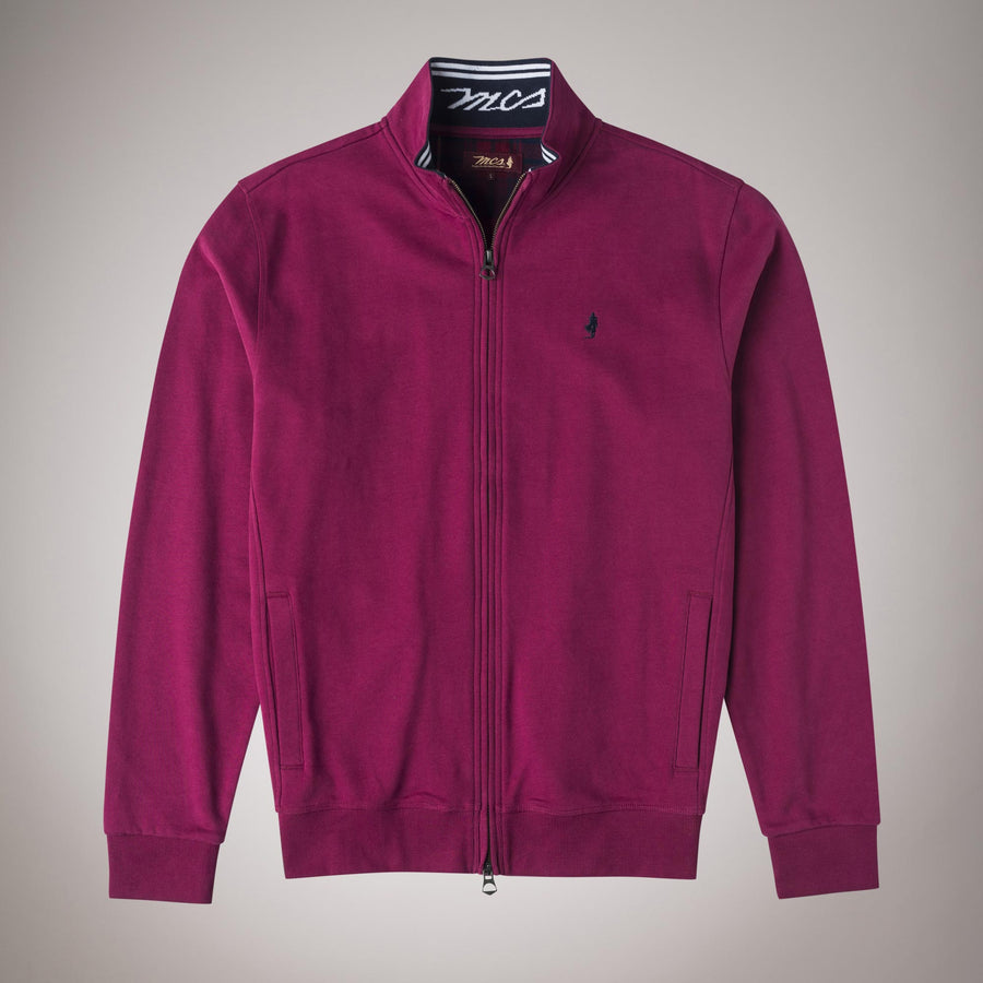 Felpa smerigliata full zip