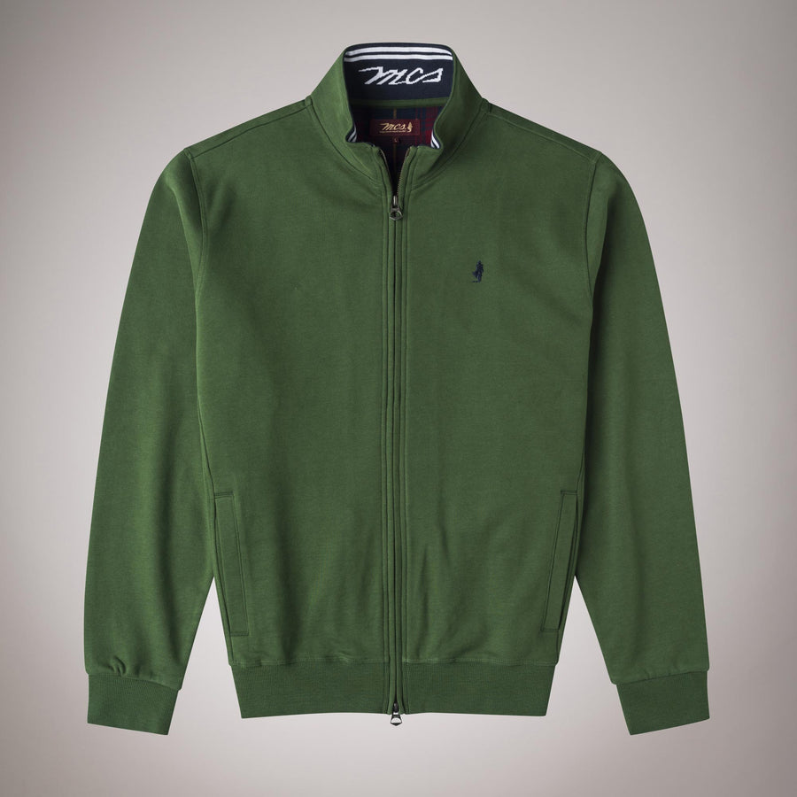 Felpa smerigliata full zip
