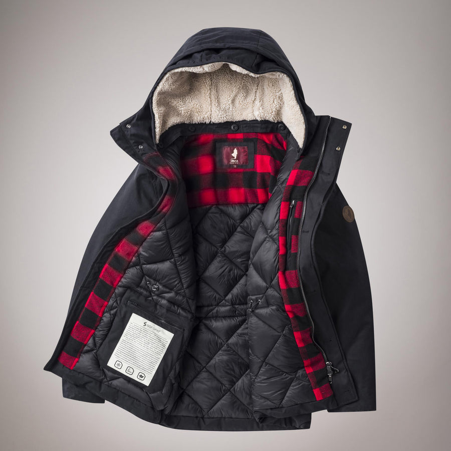Winter parka with hood