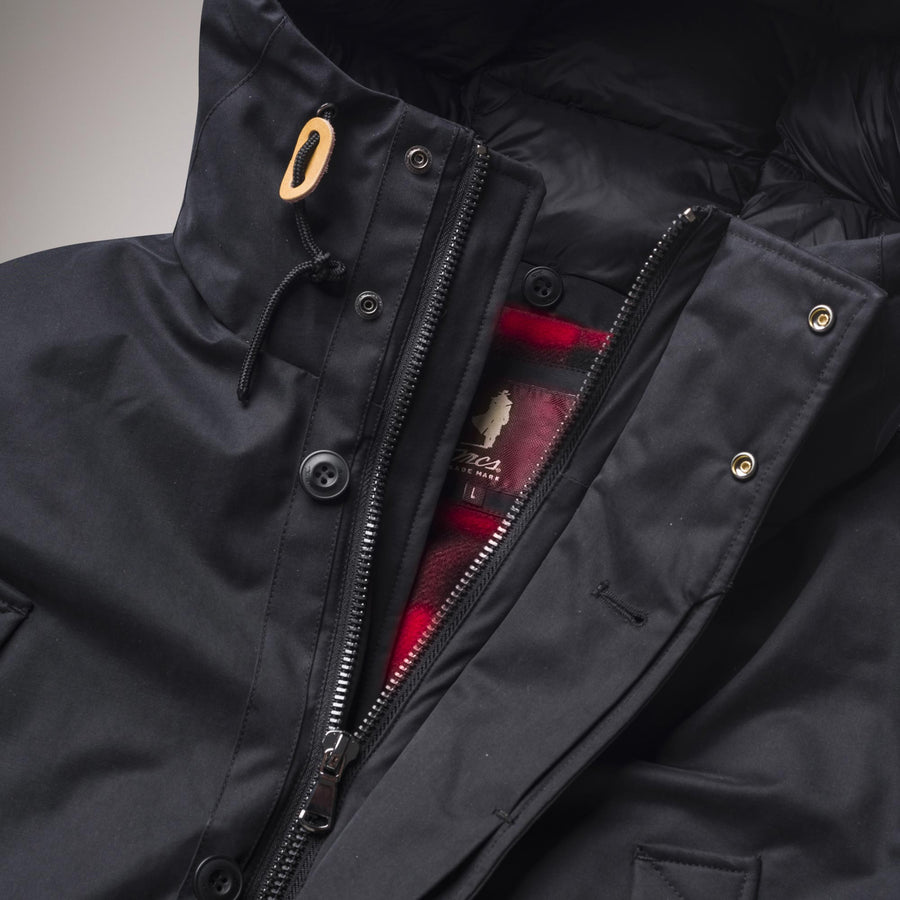 Winter parka with hood