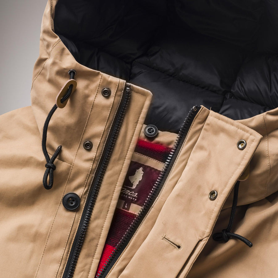 Winter parka with hood