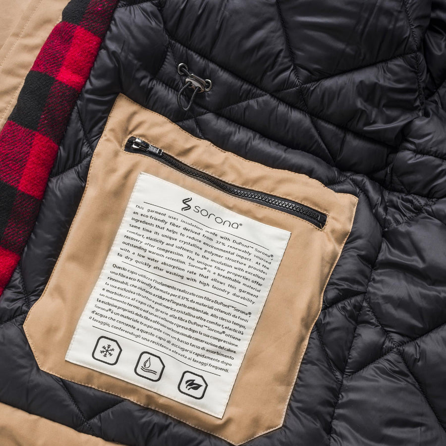 Winter parka with hood