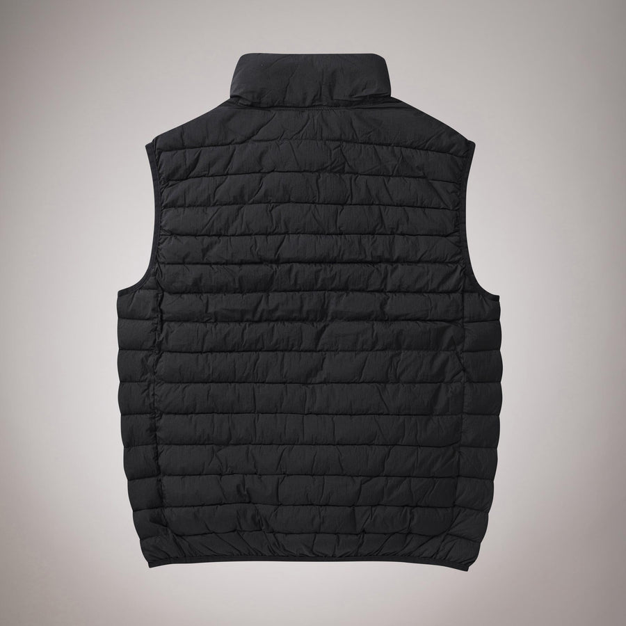 Piumino smanicato in nylon