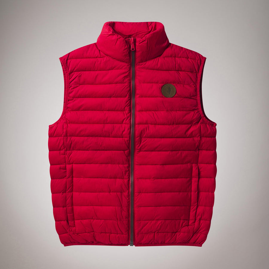 Piumino smanicato in nylon