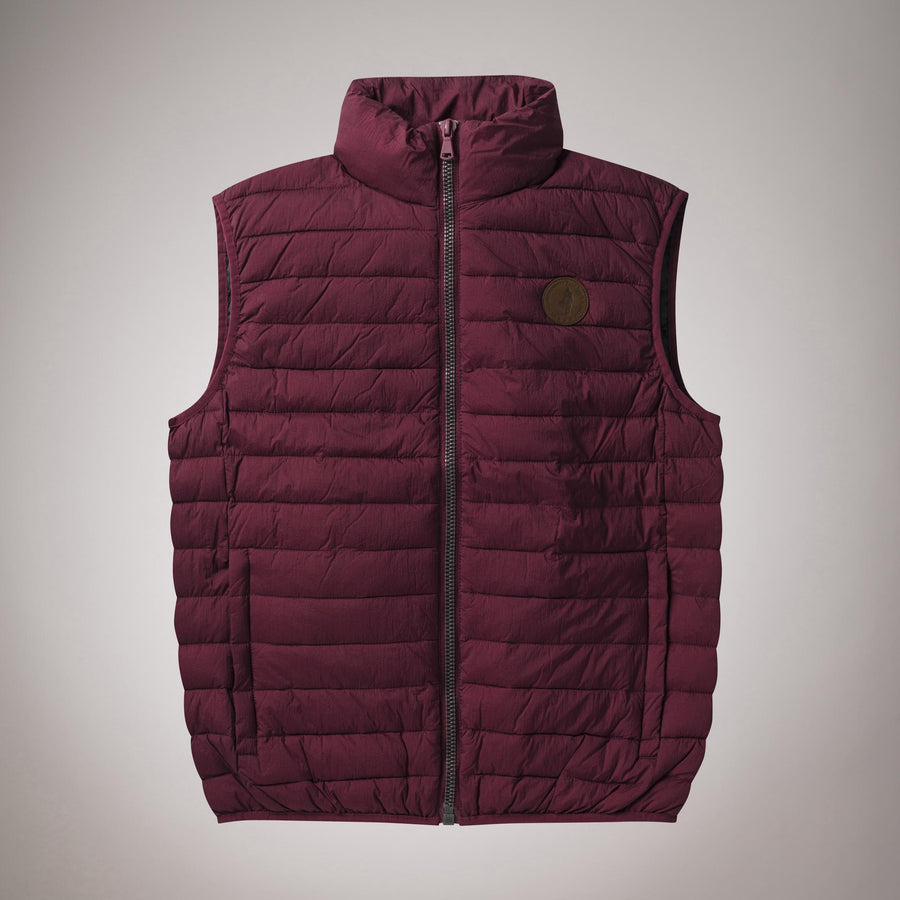 Piumino smanicato in nylon