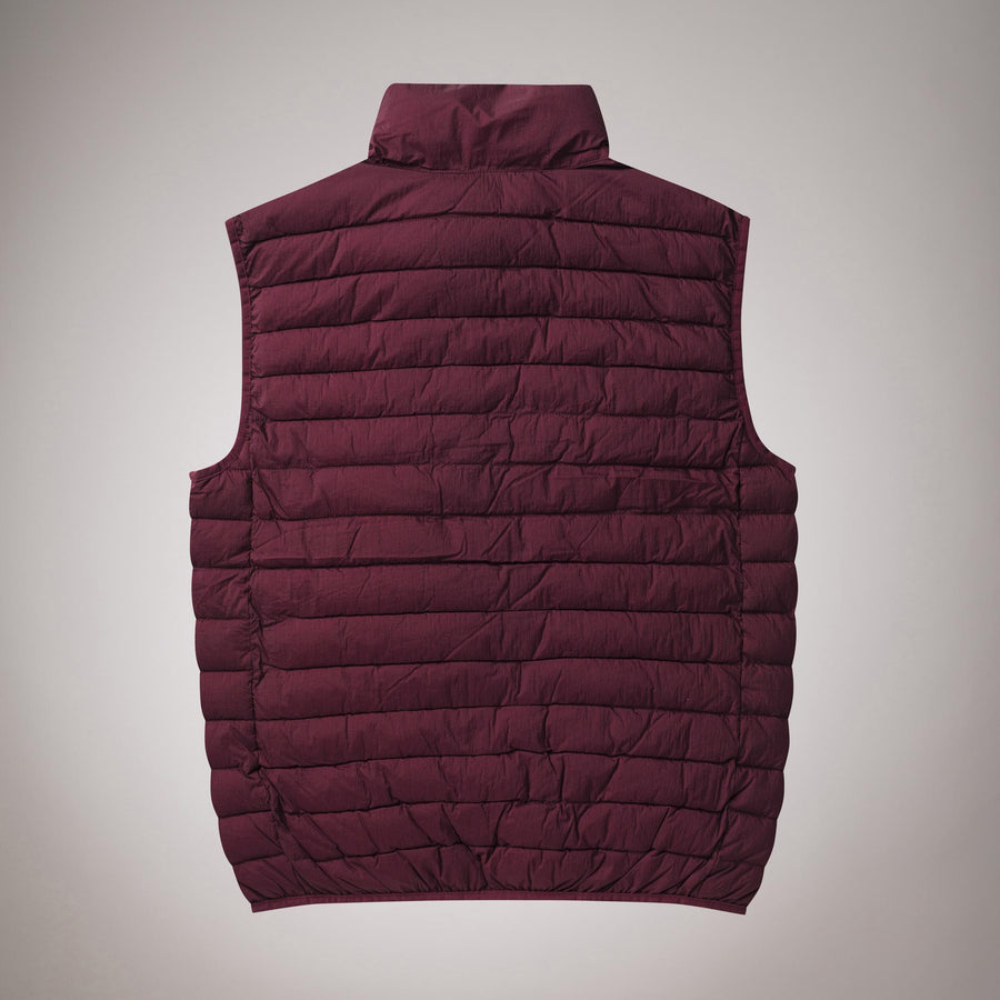 Piumino smanicato in nylon