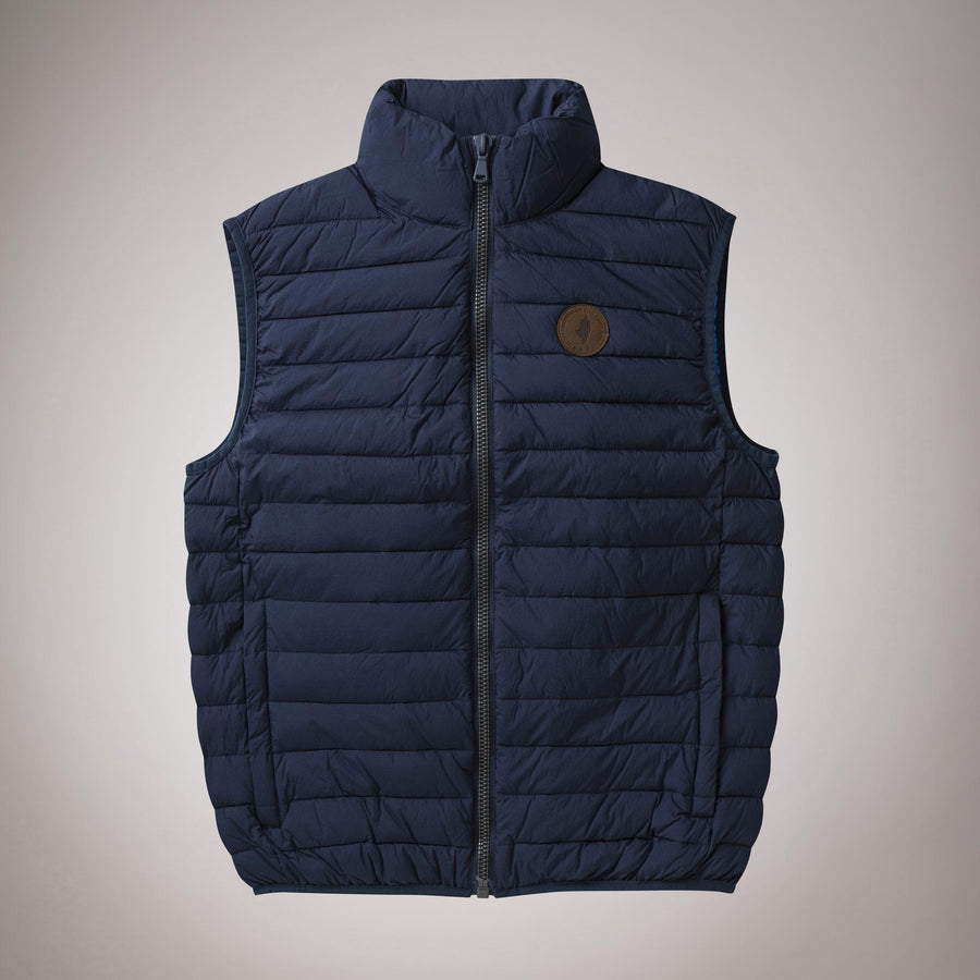 Piumino smanicato in nylon
