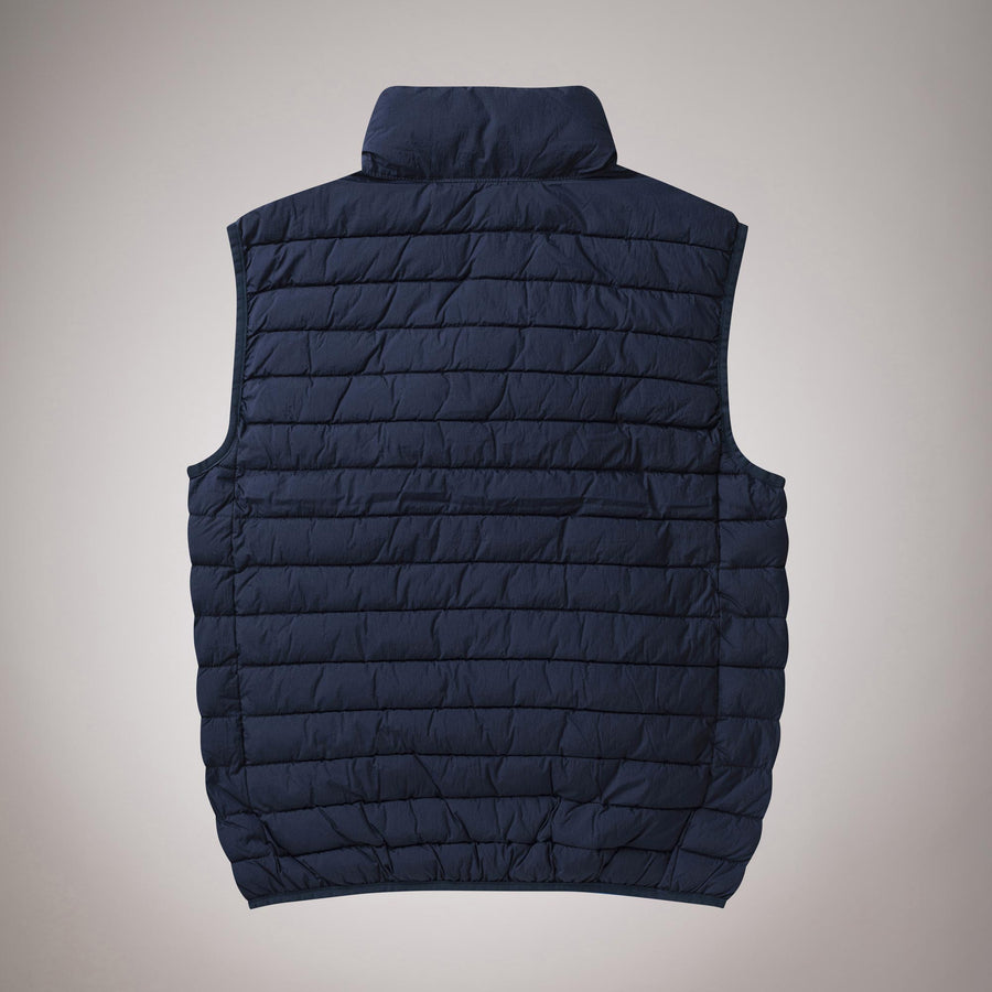 Piumino smanicato in nylon