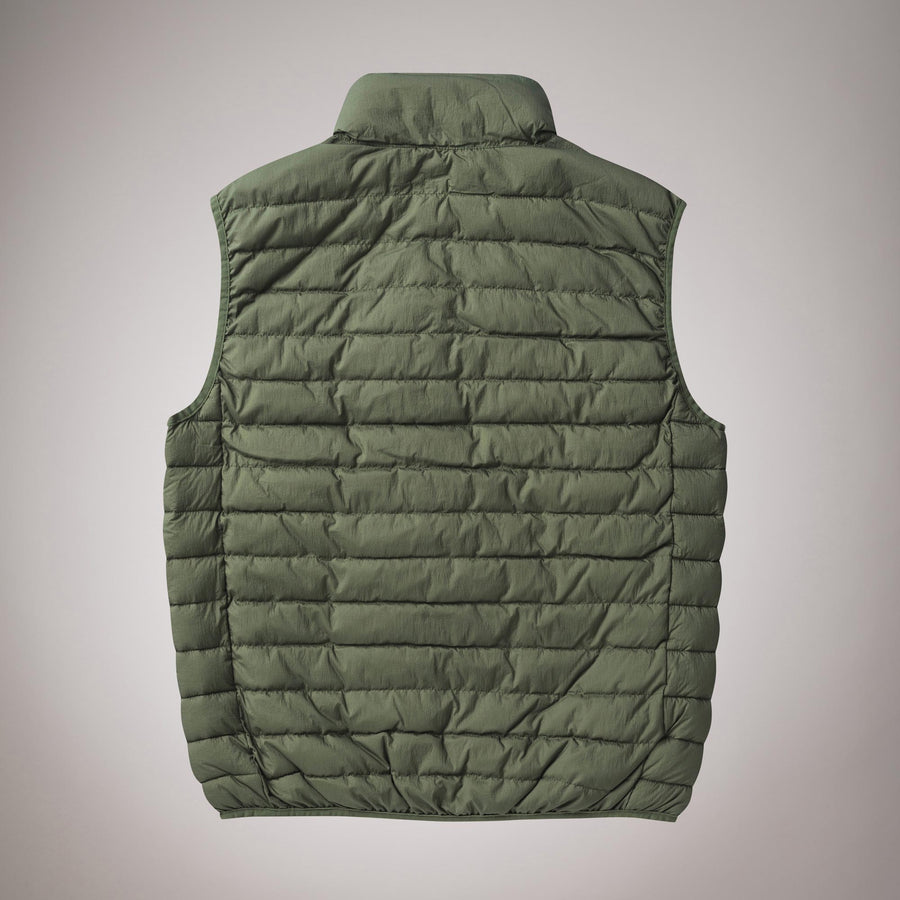 Piumino smanicato in nylon
