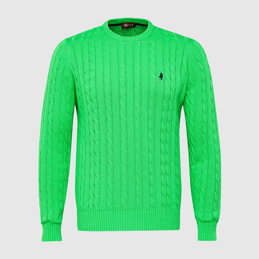 Maglione a trecce