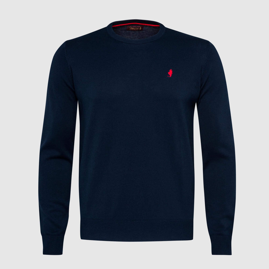 Maglia girocollo colorata "Biowash"