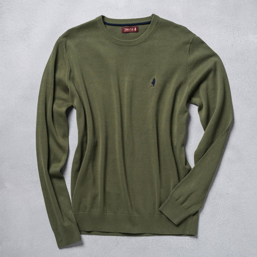 Maglia girocollo colorata "Biowash"