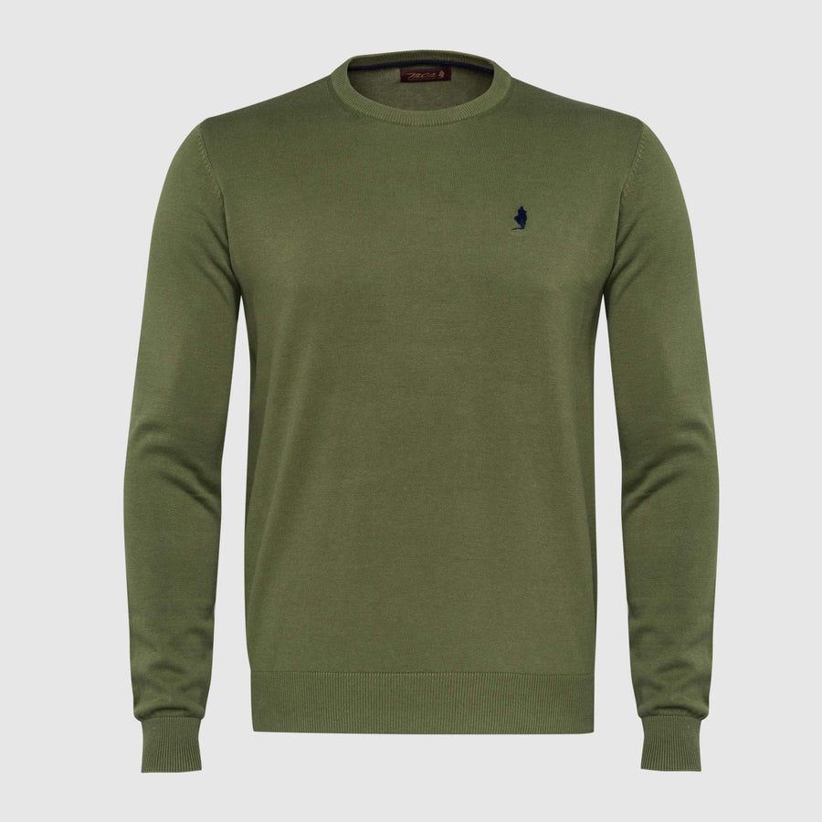 Maglia girocollo colorata "Biowash"