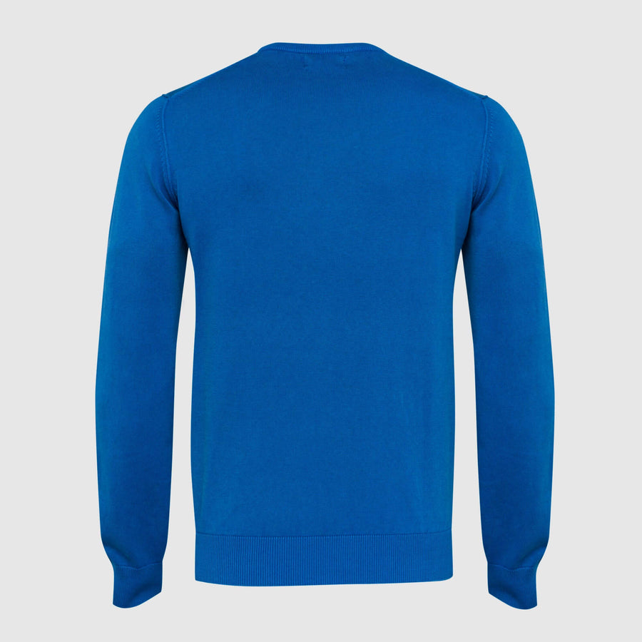 "Acid" wash crew neck sweater