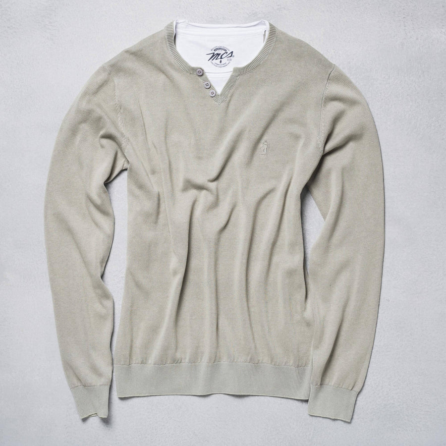 Maglia serafino con bottoncini
