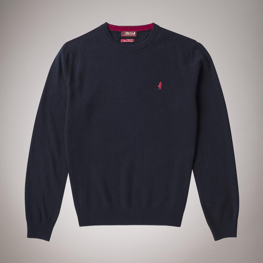 Maglione girocollo in lana sottile
