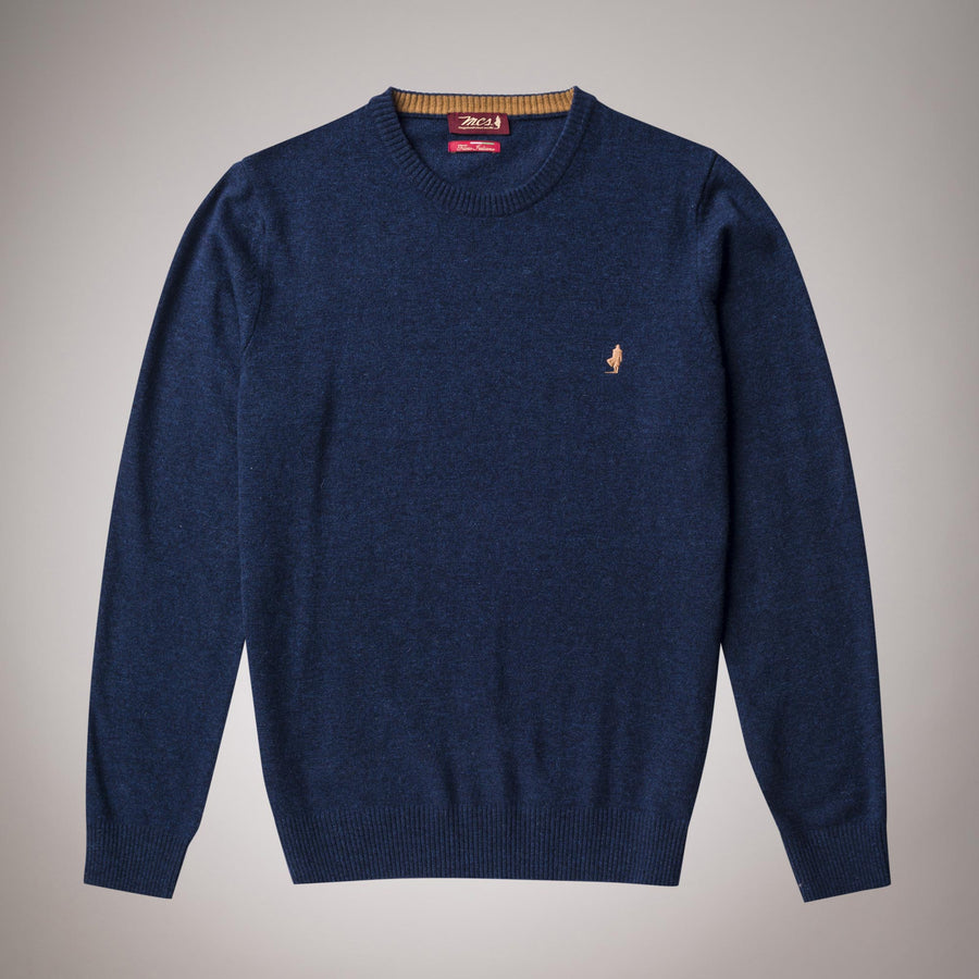 Maglione girocollo in lana sottile