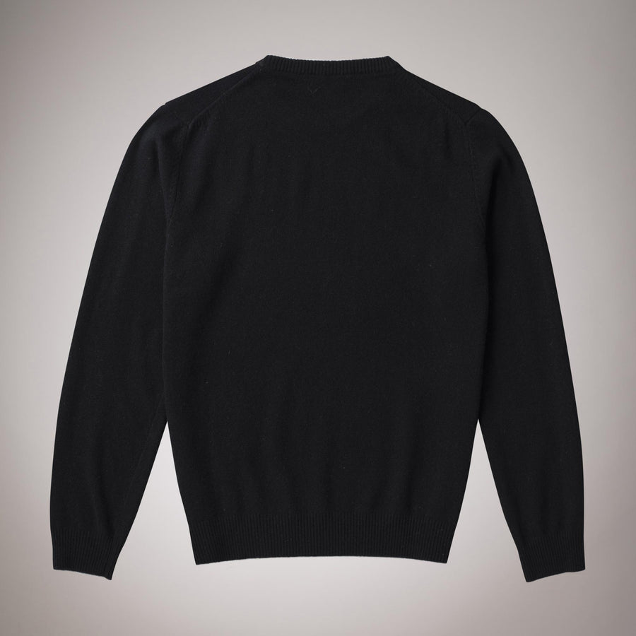 Fine wool V-neck jumper