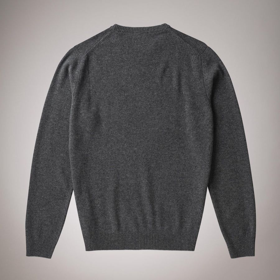 Fine wool V-neck jumper