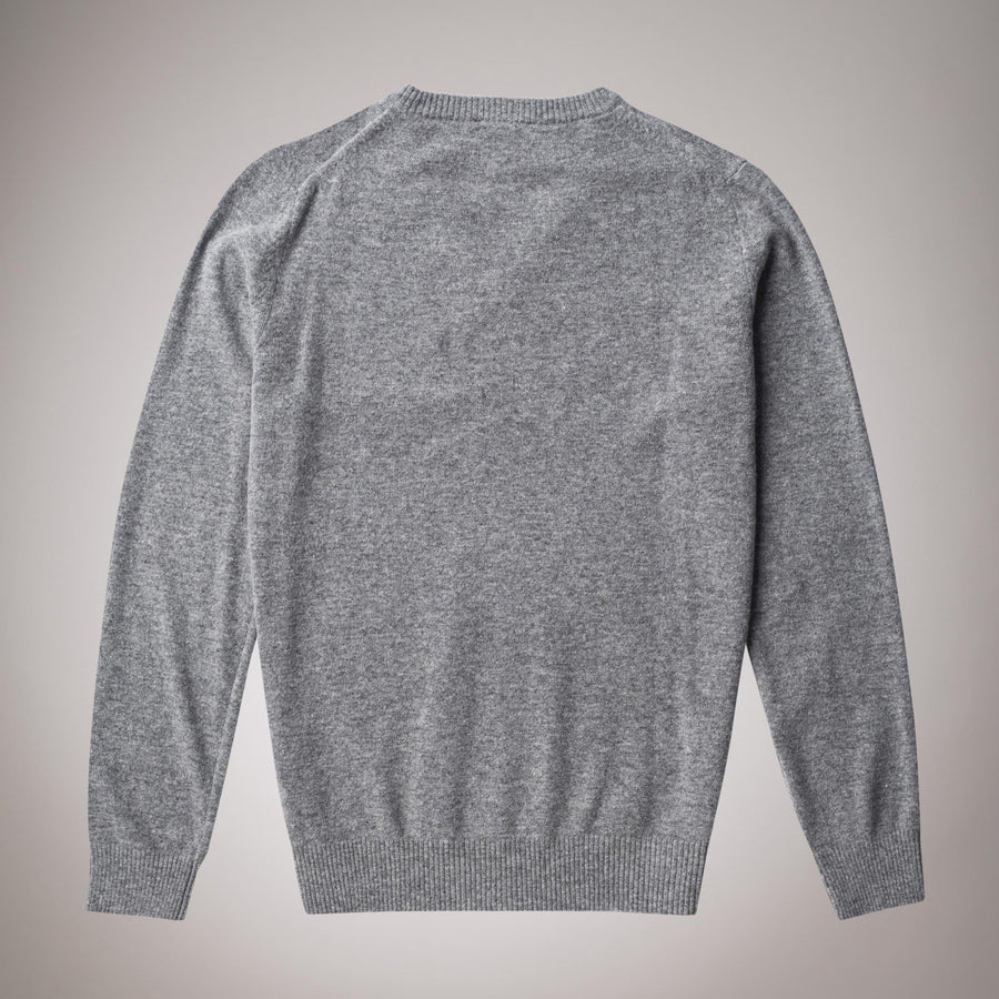 Fine wool V-neck jumper