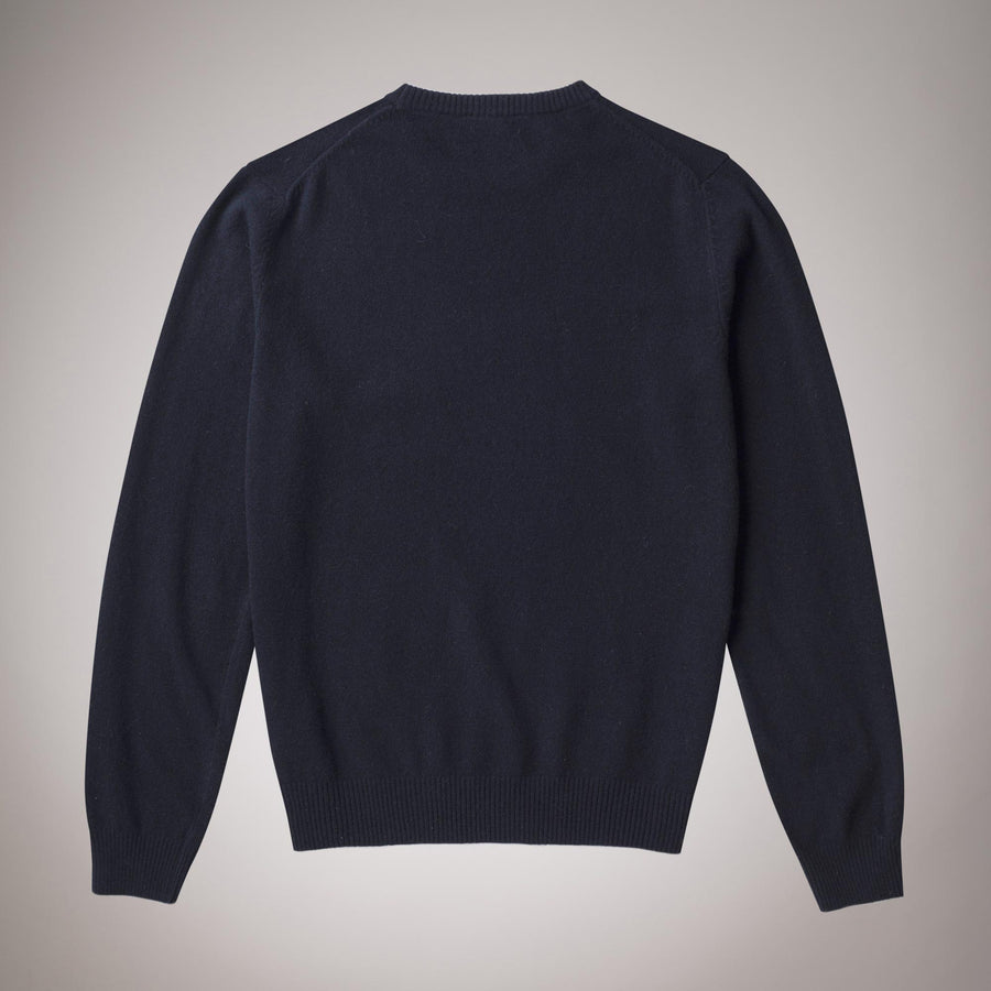 Fine wool V-neck jumper
