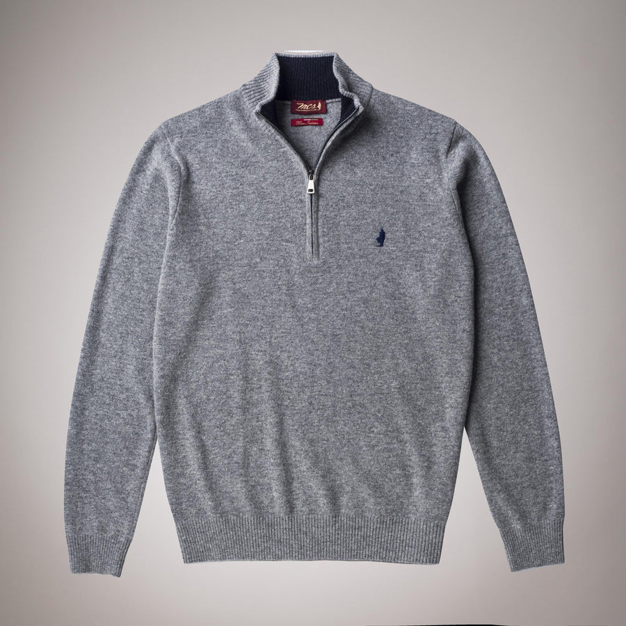 Wool half-zip jumper 