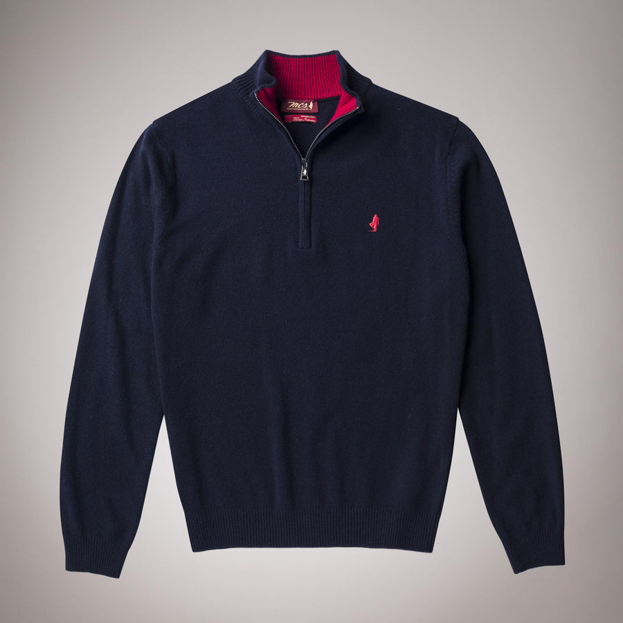 Wool half-zip jumper 
