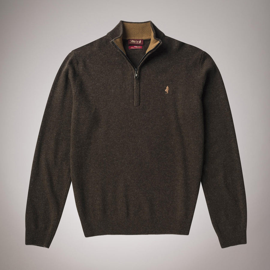 Wool half-zip jumper 