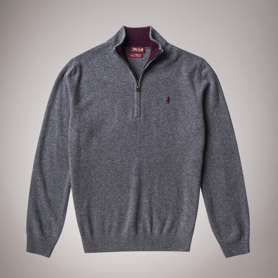 Wool half-zip jumper 