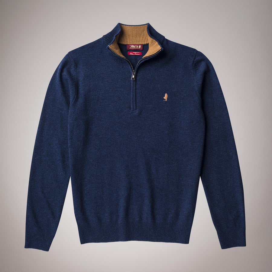 Wool half-zip jumper 
