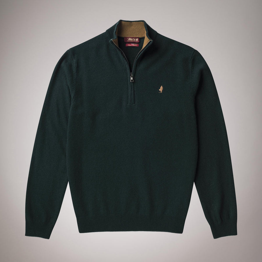 Wool half-zip jumper 