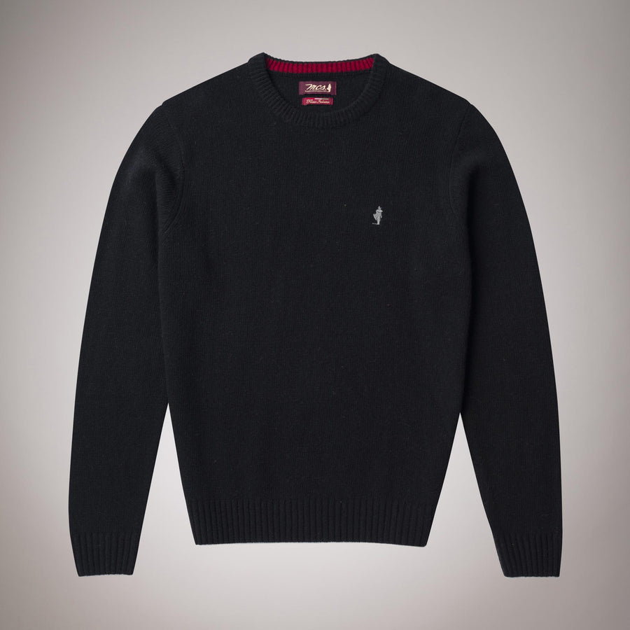 Maglione girocollo in lana peso medio
