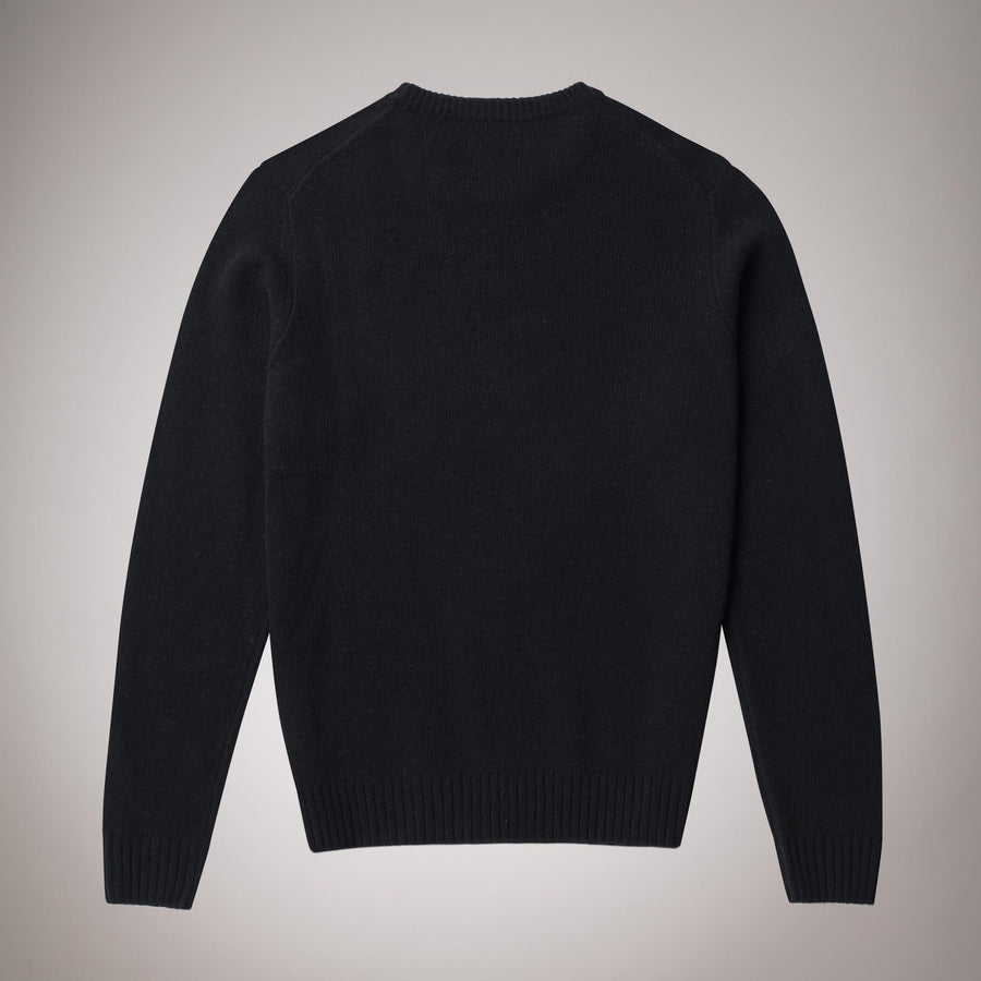 Maglione girocollo in lana peso medio