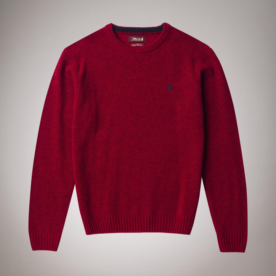 Maglione girocollo in lana peso medio
